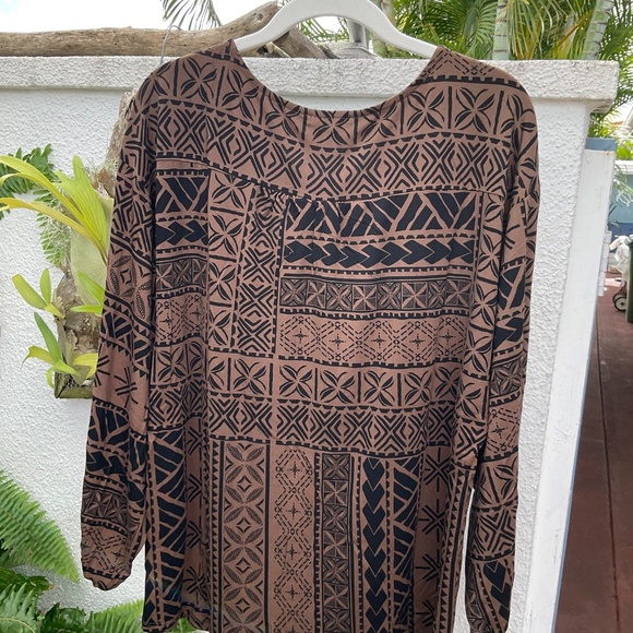 NWT TANOA Brown Women’s Top - Picture 2 of 6